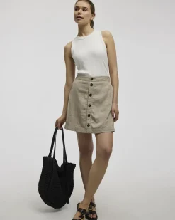 Linen Blend Skort