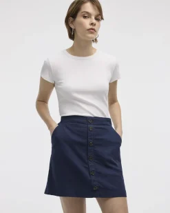 Linen Blend Skort