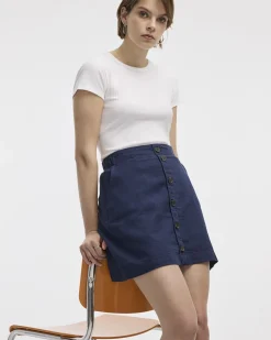 Linen Blend Skort