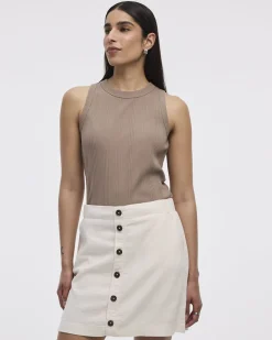 Linen Blend Skort