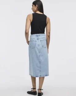 Midi Denim Skirt