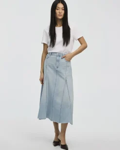 Midi Denim Skirt