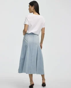 Midi Denim Skirt