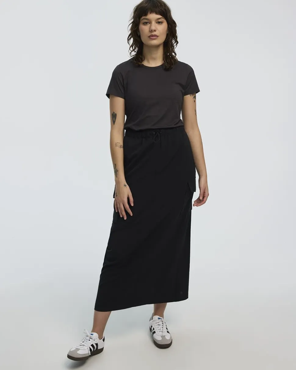 Midi Skirt with Cargo Pockets - Hyba