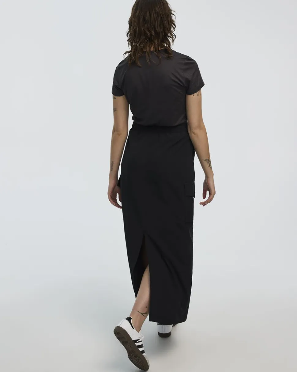 Midi Skirt with Cargo Pockets - Hyba