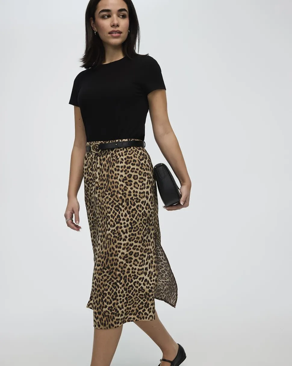 Midi Skirt with Side Slits