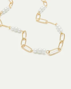 Paperclip Chain with Pearls