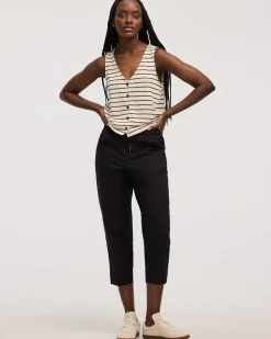 Poplin Capri Pants