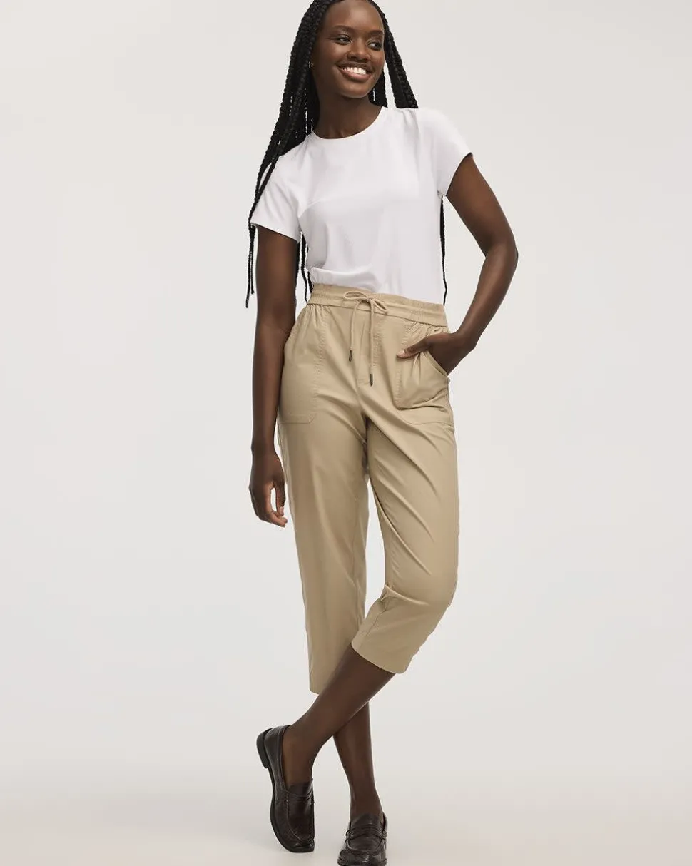 Poplin Capri Pants