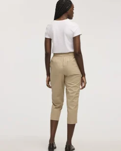Poplin Capri Pants