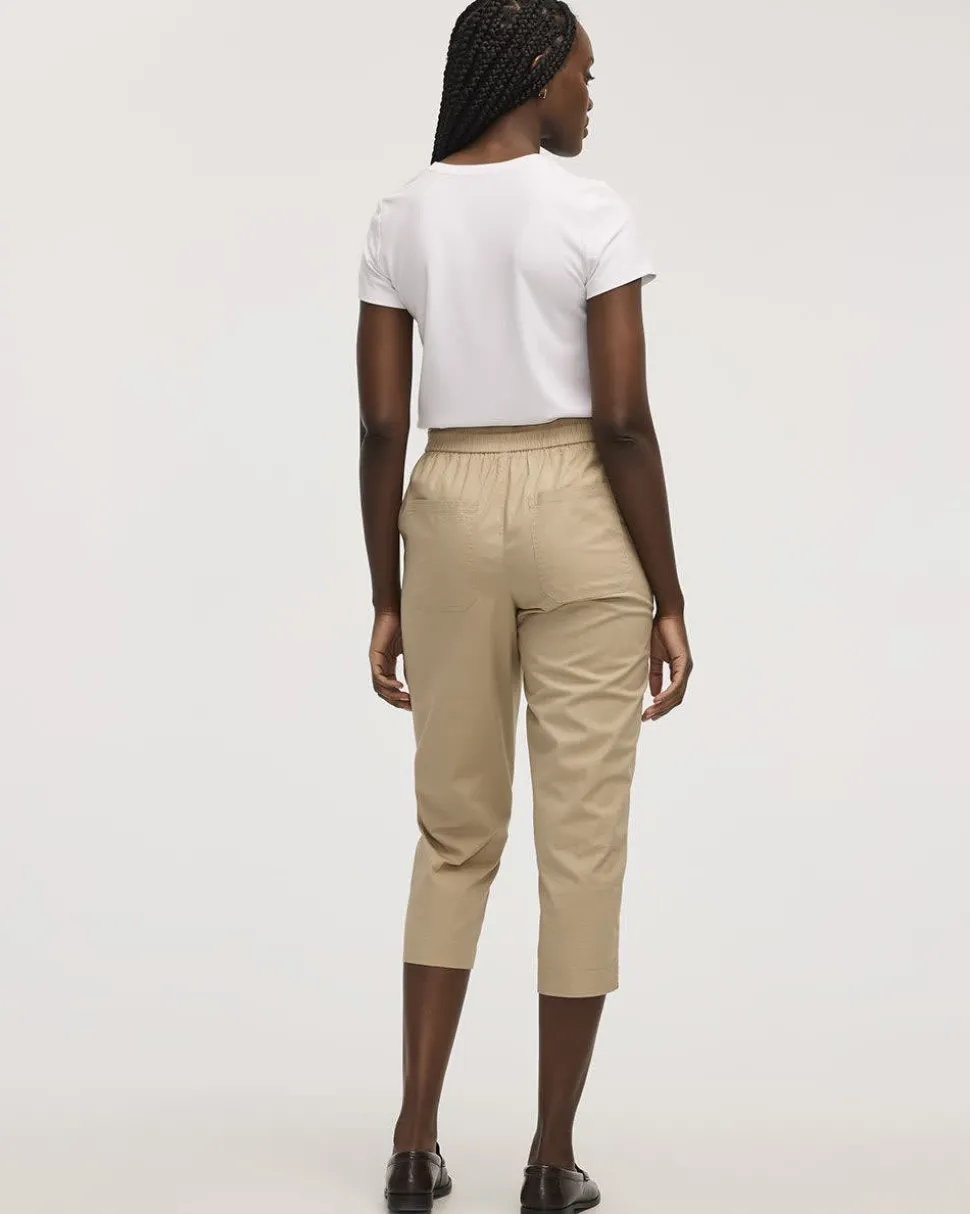Poplin Capri Pants