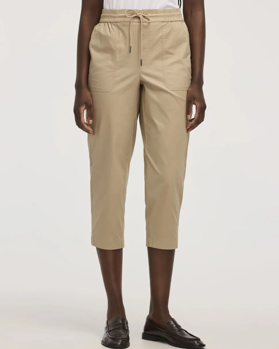 Poplin Capri Pants