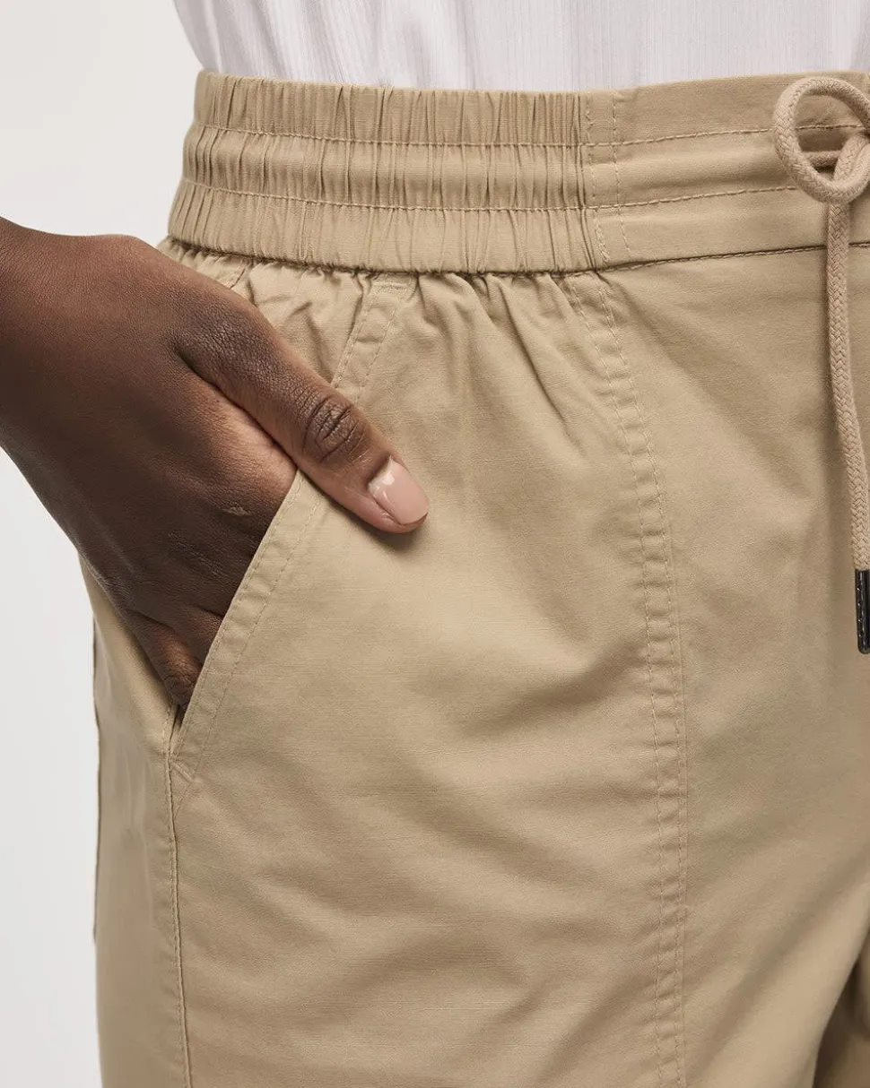 Poplin Capri Pants