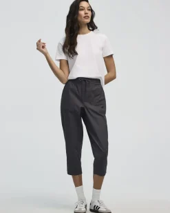 Poplin Capri Pants