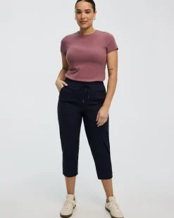 Poplin Capri Pants