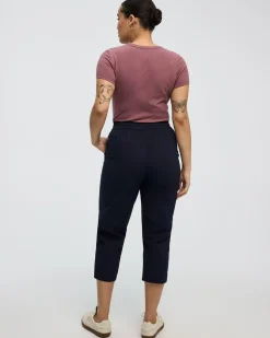 Poplin Capri Pants - Petite