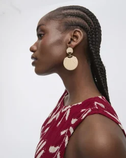 Round Raffia Pendants Earrings - Toni Fifi. x Reitmans