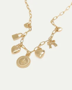 Short Necklace with Charms