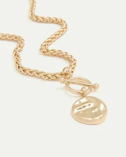 Short Necklace with Coin Pendant