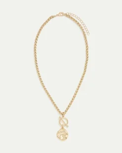 Short Necklace with Coin Pendant