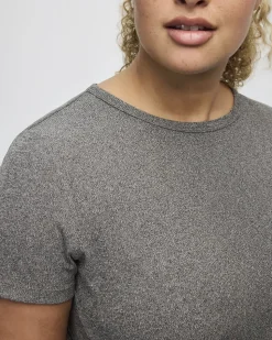 Short-Sleeve Crew-Neck Ribbed Tee - Dry-Lux (R) Hyba