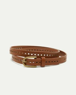 Skinny Faux Leather Belt