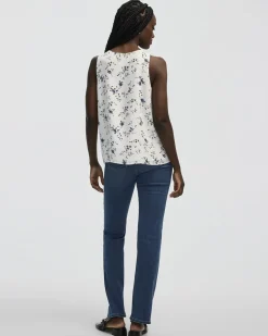 Sleeveless Crew Neck Blouse - R Essentials