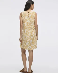 Sleeveless Crew-Neck Shift Dress