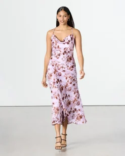 Sleeveless Maxi Dress with Cowl Neckline
