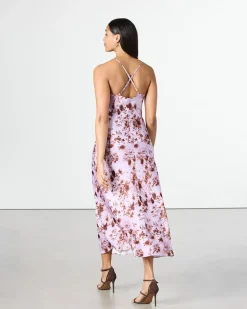 Sleeveless Maxi Dress with Cowl Neckline