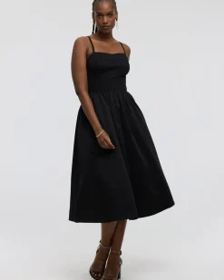Sleeveless Midi Dress with Sweetheart Neckline - Toni Fifi. x Reitmans