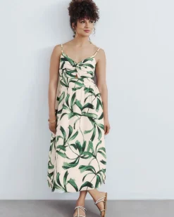 Sleeveless Midi Dress with V Neckline - Toni Fifi. x Reitmans