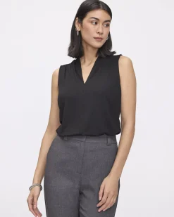 Sleeveless V-Neck Top