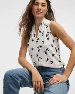 Sleeveless V-Neck Top