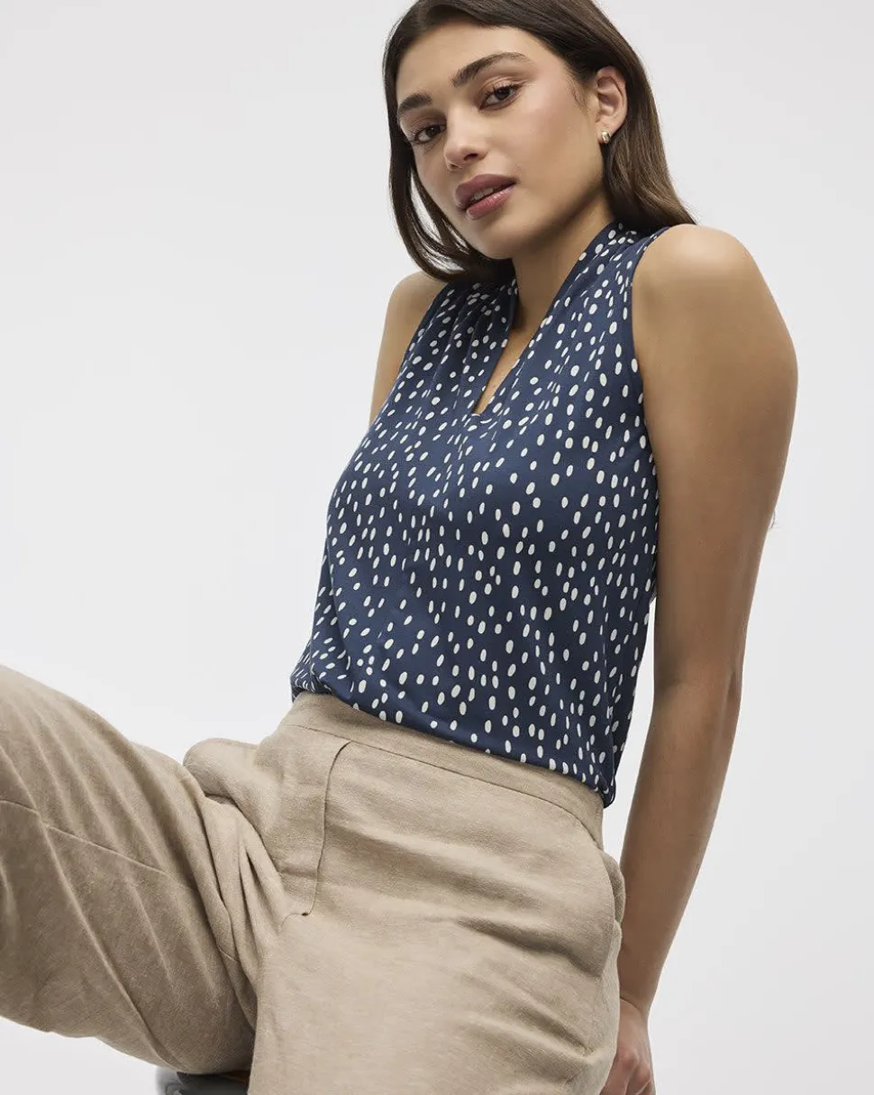 Sleeveless V-Neck Top