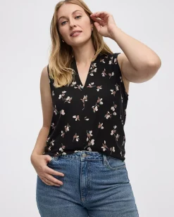 Sleeveless V-Neck Top