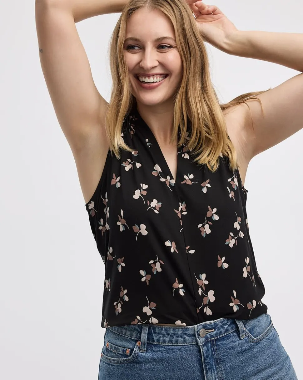 Sleeveless V-Neck Top