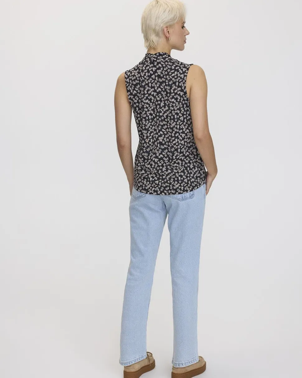 Sleeveless V-Neck Top