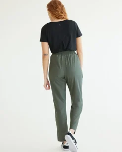 Slim-Leg Pant with Elastic Waistband - Hyba
