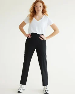 Slim-Leg Pant with Elastic Waistband - Hyba