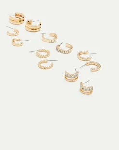 Small Hoops - 6 Pairs