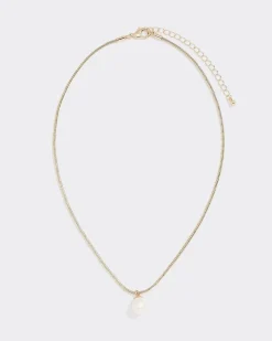 Snake Chain with Pearl Pendant