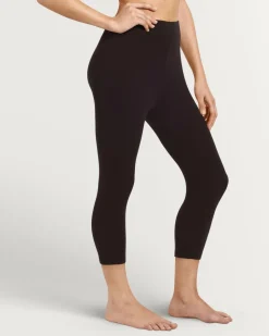 Solid Cotton Capri Legging
