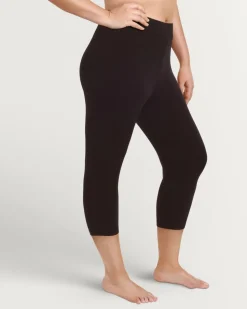 Solid Cotton Capri Legging