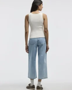 Square-Neck Ribbed Tank