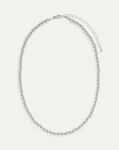 Stainless Steel Beaded Short Necklace