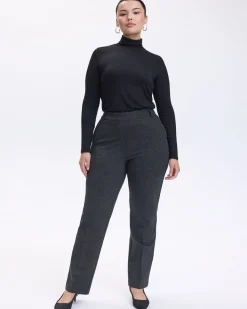 Straight-Leg High-Rise Pants - The Modern Stretch (R) - Petite