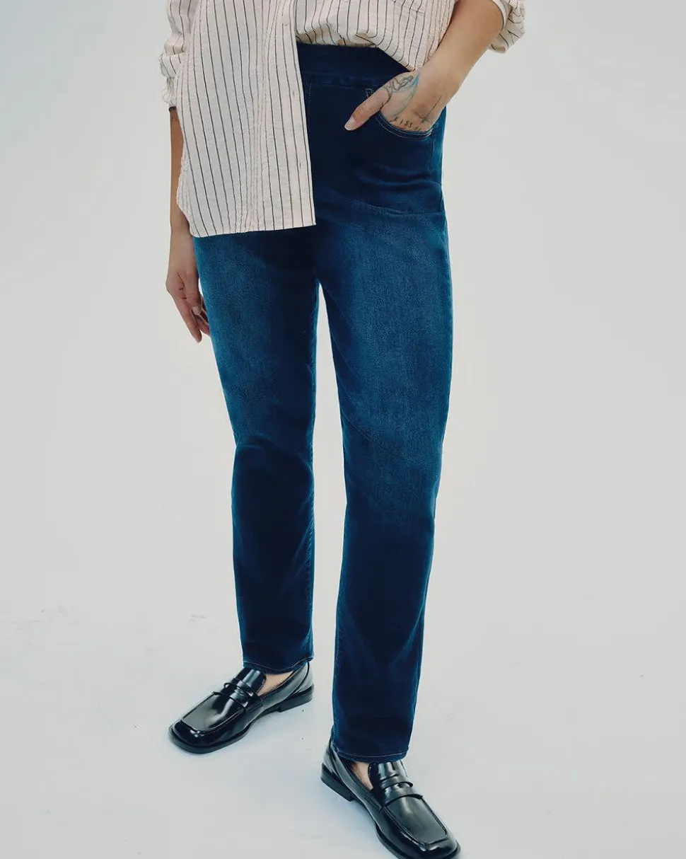 Straight-Leg Mid-Rise Jean - The Comfort - Petite