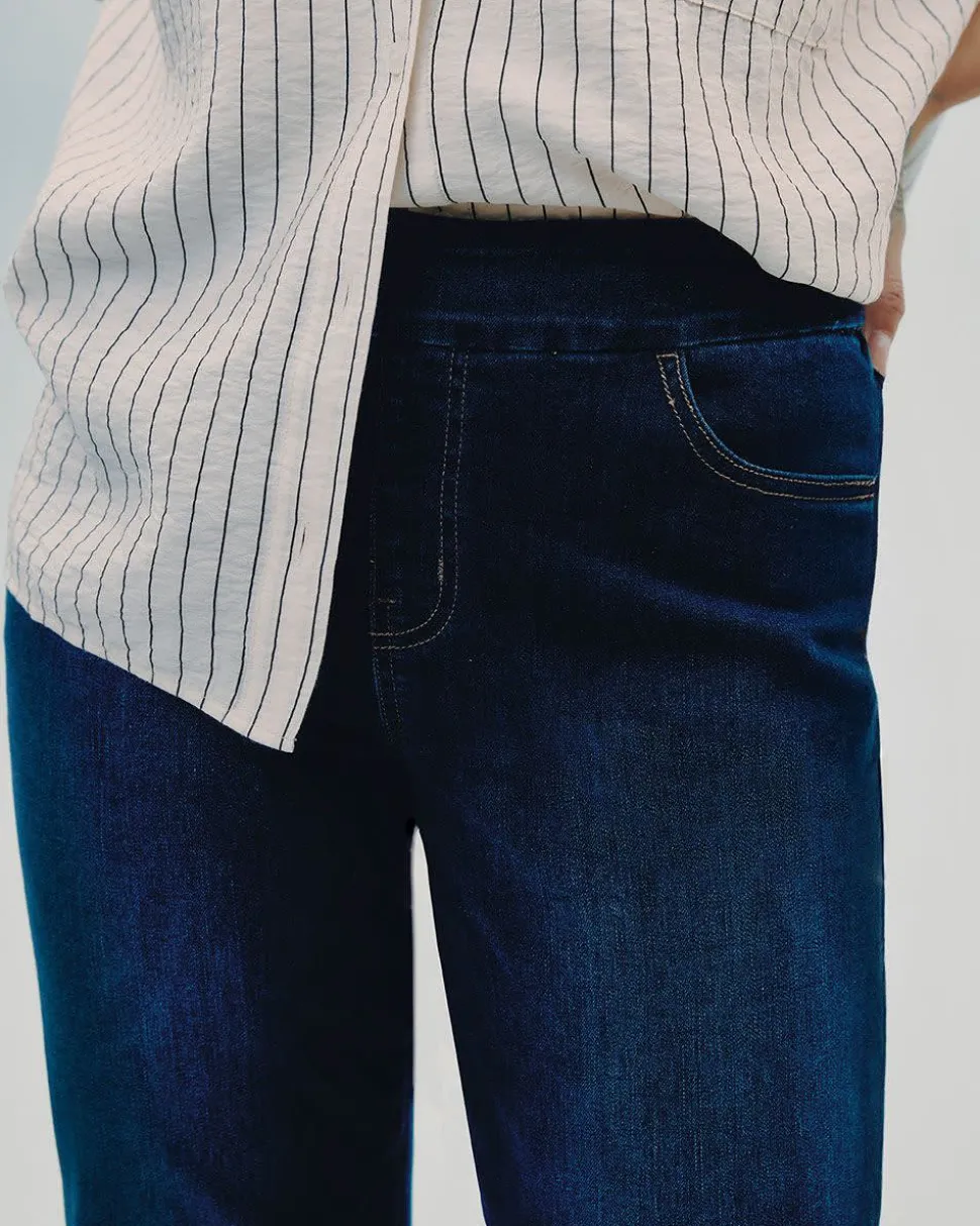 Straight-Leg Mid-Rise Jean - The Comfort - Petite