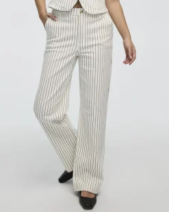 Straight-Leg Mid-Rise Pinstripe Jean - Tall